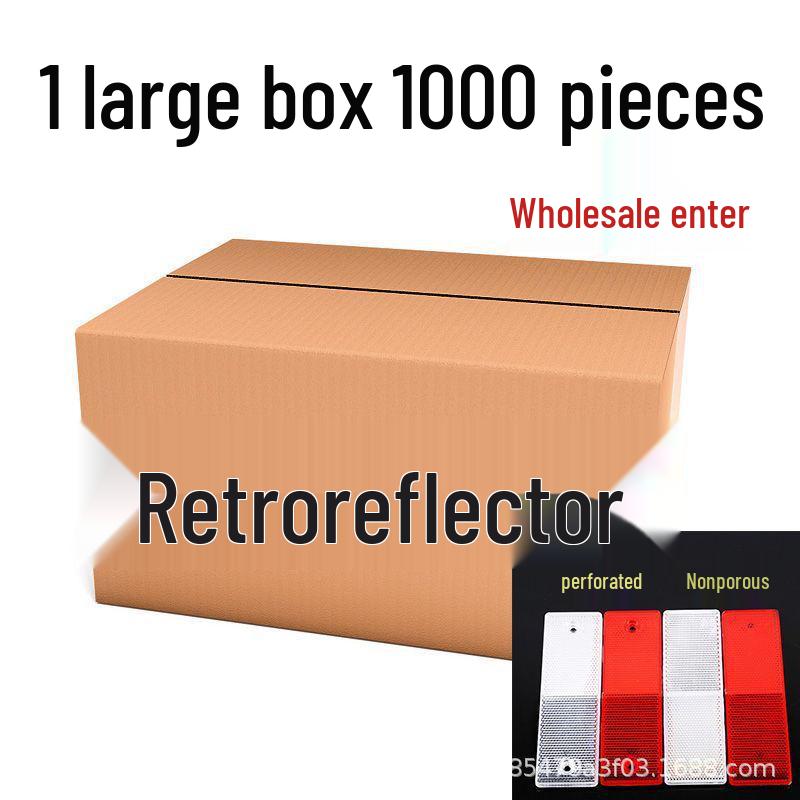

Vehicle Inspection Reflective Sticker - Warning Reflector for Cars and Trucks Red 500 + White 500 per box