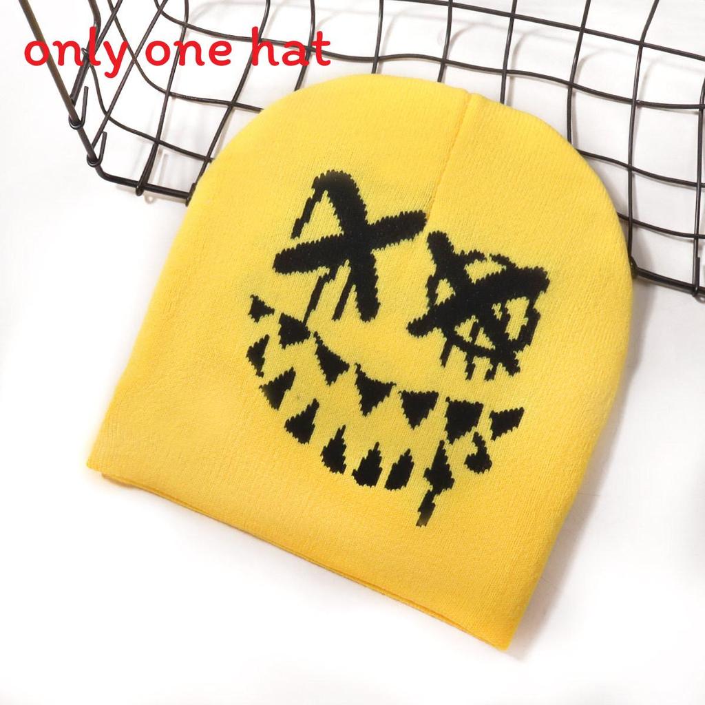 Halloween Kürbis Totenkopf Strickmütze Für Streetwear Und Lässige Winterwärme