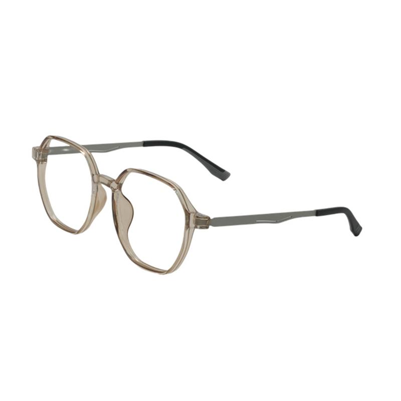 New Large Frame Polygonal Ultra Light Rubber Titanium Eyeglass Frame For Men And Women Optical Prescription Glasses