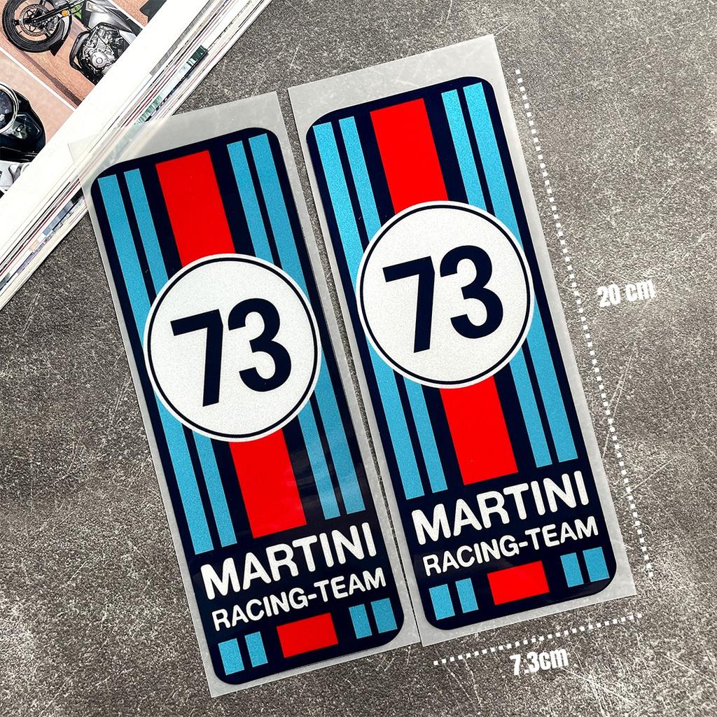 For MARTINI Stickers Motocross Racing Off-road Laptop Trunk Sticker Motorcycle Helmet PVC Decal for Love Old School LANCIA