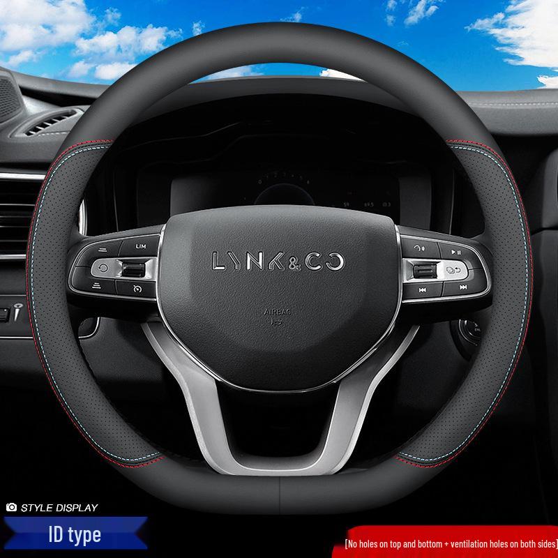 Lynk&Co Models 01-06 Winter Steering Wheel Cover - Genuine Leather, Ultra-thin