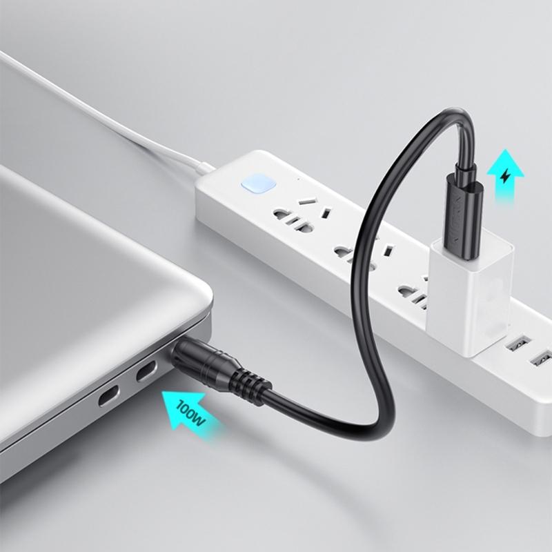 Type C USB C to 20V Converter Cable Power Supply USB C Cable with Jack 4.0x1.7mm Adapter for Laptop Notebook Computer