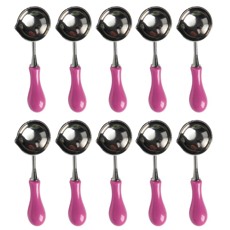 10 Pcs Wax Seal Spoon Wax Sealing Stamp Melting Spoon Craft Supplies for Sealing Wax Stamp Envelope Party Invitations