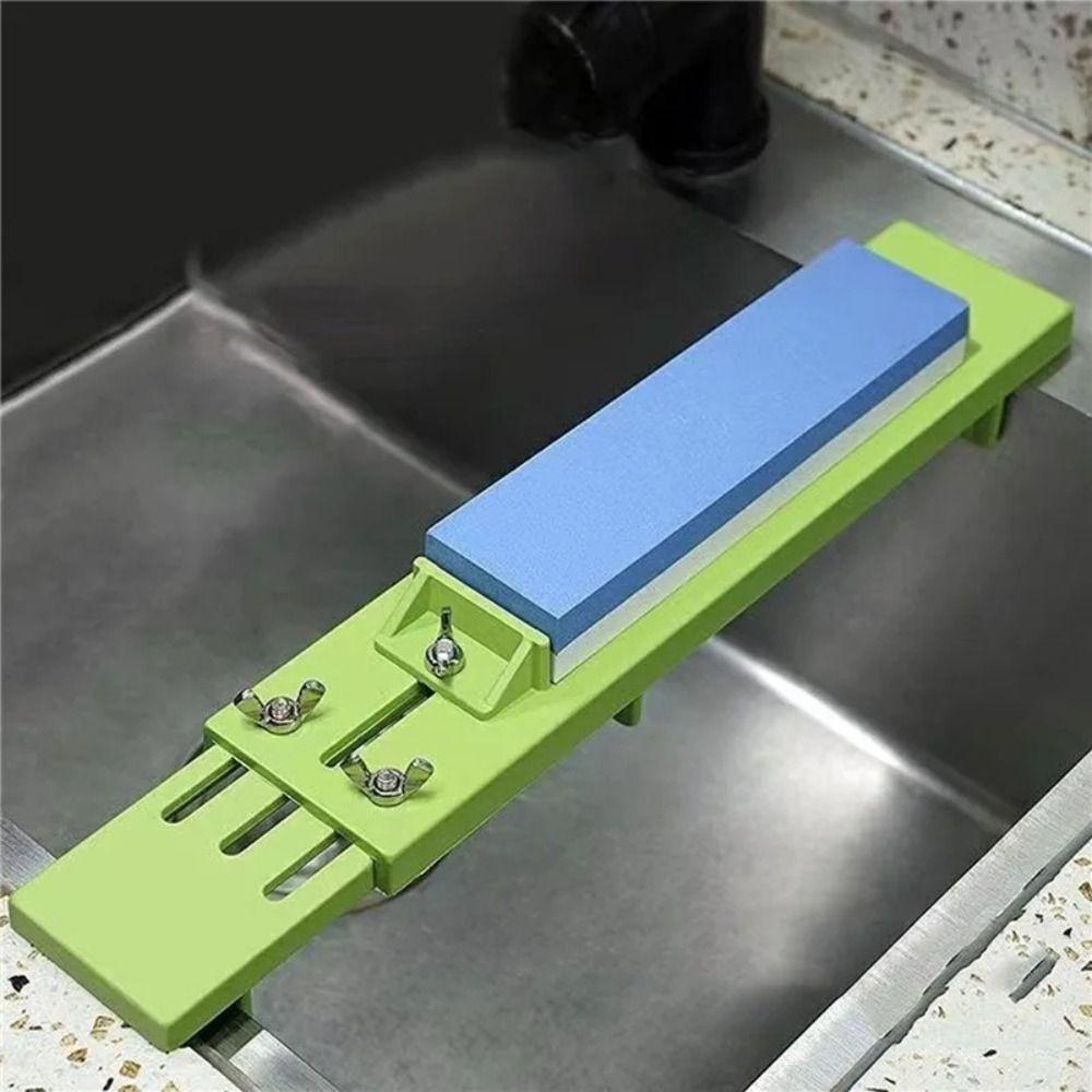 Adjustable Sharpening Stone Base Holder Plastic Whetstone Holder Over Sink