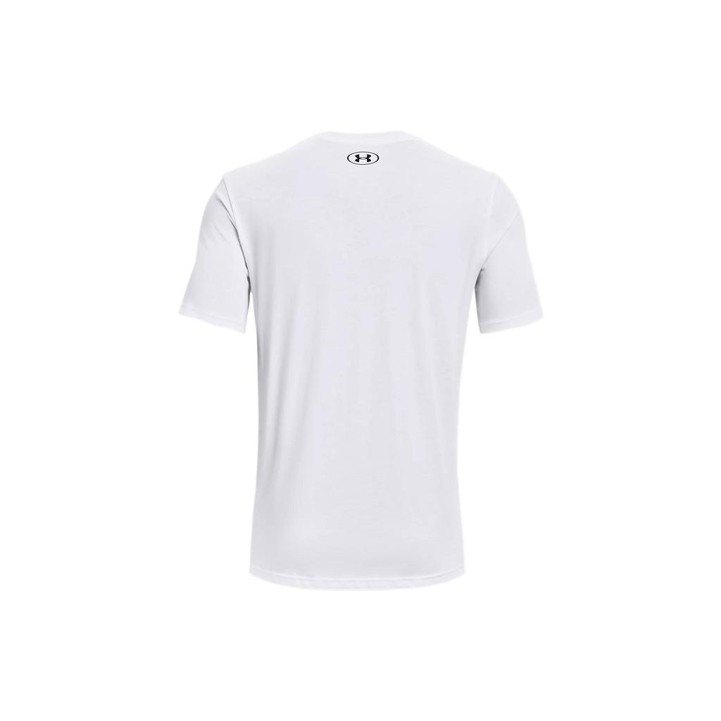 Under Armour Ua Boxed Sportstyle Logo Print Crew Neck Short Sleeve T-Shirt Men T-Shirts White 1329581-103