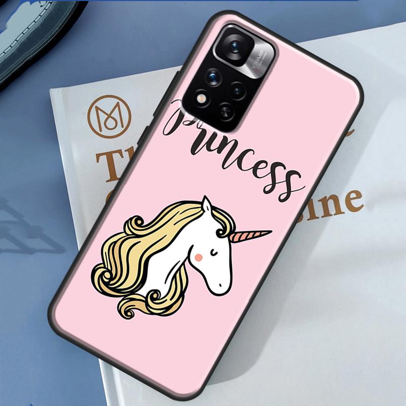 Cartoon Rainbow Unicorn Case For Xiaomi Redmi 13C 10C 12C 14C Redmi Note 14 13 Pro 12 11 9 10 9S 10S 11S 12S Cover