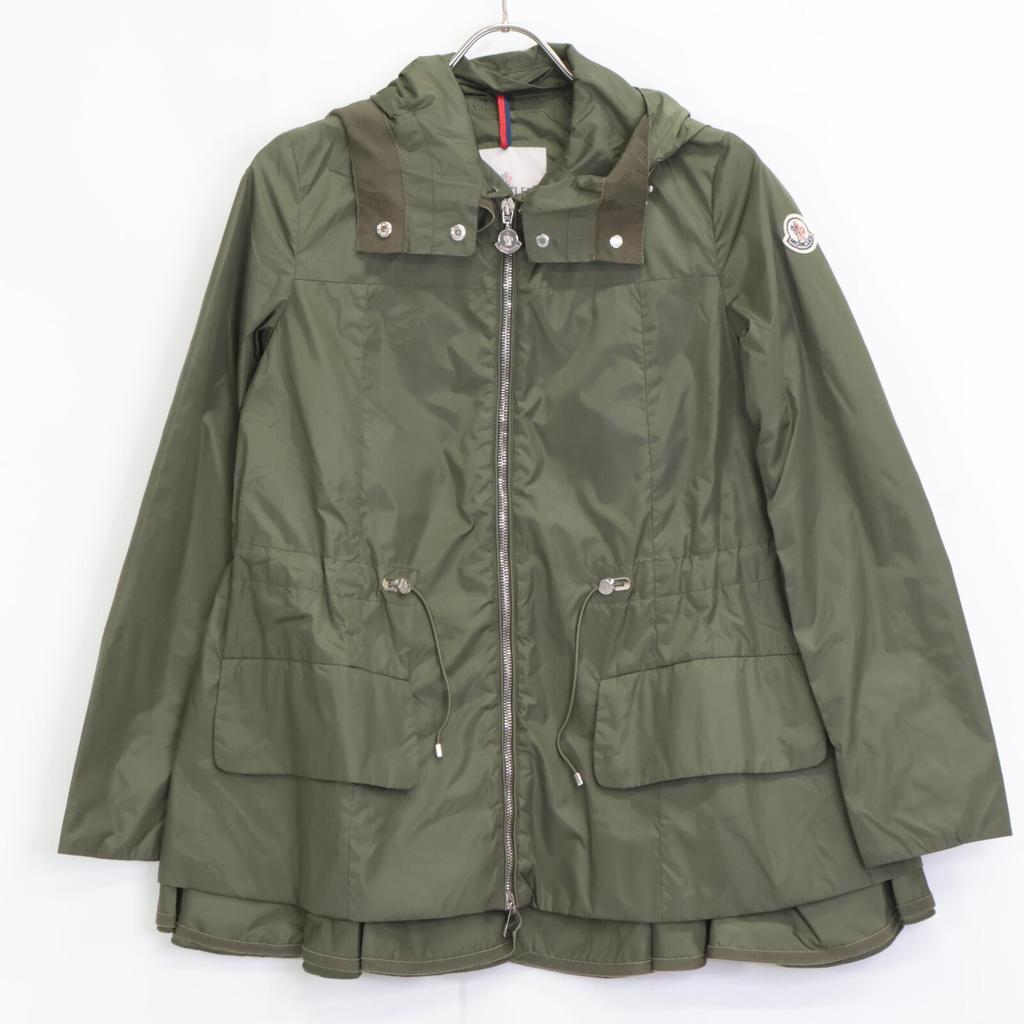 MONCLER 2015 Green Limberton Nylon Hooded Parka Spring Coat coat OO Green systemUsed