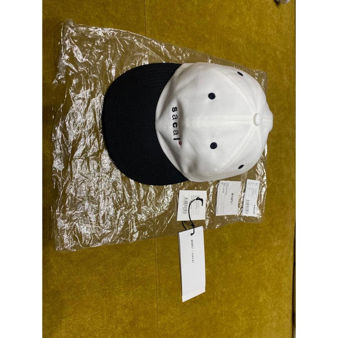 Used WTAPS sacai baseball cap white black