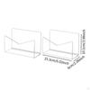 2 Pieces Desk Letter Holder Envelopes Storage Rack, Compact Countertop Office Acrylic Stable Mail