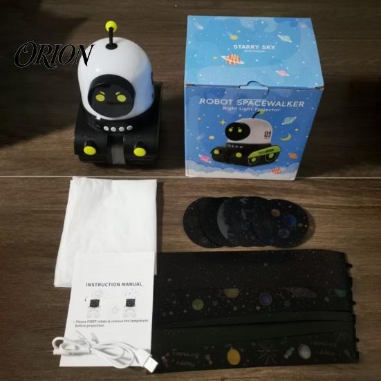 Rechargeable Projection Light Robot Car Projector with 6/12/21 Films, 6 Modes, 3 Educational Lamp Brightness Levels, Night for Bedroom Kids