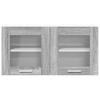 Wall Cabinet Grey Sonoma and White 80 x 31 x 40 cm Engineered Wood