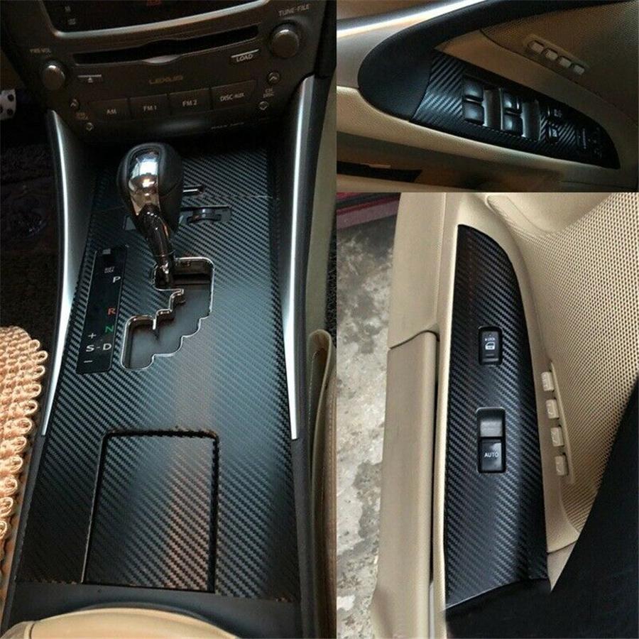 Carbon Fiber Look Gear Shift Box Panel Cover Trim For LEXUS IS250 350 300 2006-2012