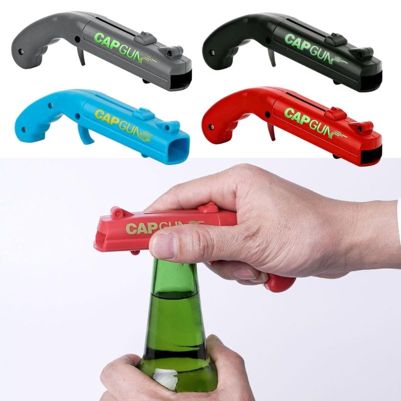 Moderne Pistolen-Stil Bieröffner Praktisches Kapsel-Schützen Werkzeug Getränkeöffner für Treffen und Grillpartys