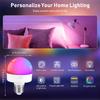2PCS Rechargeable Light Bulbs Remote Control Battery Operated Light Bulb with Timer, Dimmable, 3 Color Temperatures