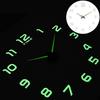New Luminous Wall Clock Large Watch Horloge 3D DIY Acrylic Mirror Stickers  Quartz Duvar Saat Klock Modern Mute