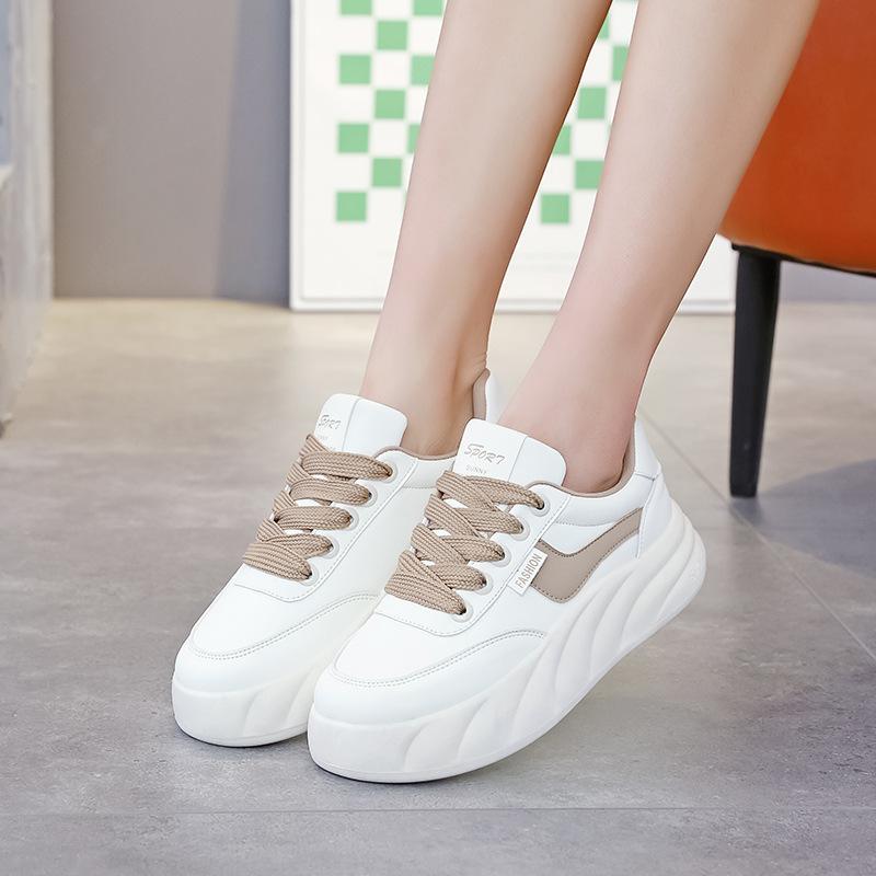 

Little white shoes female student Korean version 2025 spring new versatile casual sports flat baseplate shoes ins Internet celebrity A01 40