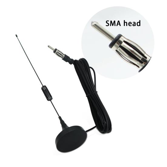 Dual Frequency Reception External Digital Antenna SMA Head FM Signal Booster Roof Antenna