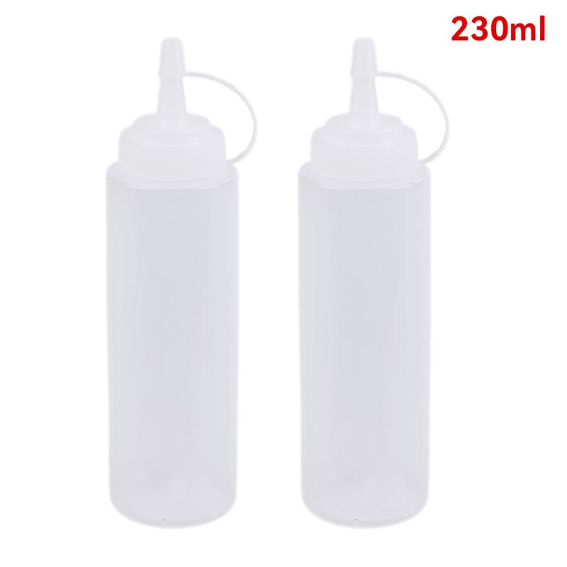 4Pcs Squeeze Squirt Condiment Bottles Salad Sauce Dispenser Ketchup Cruet 240ml 2pcs Condiment Squeeze Bottles Kitchen Gadgets