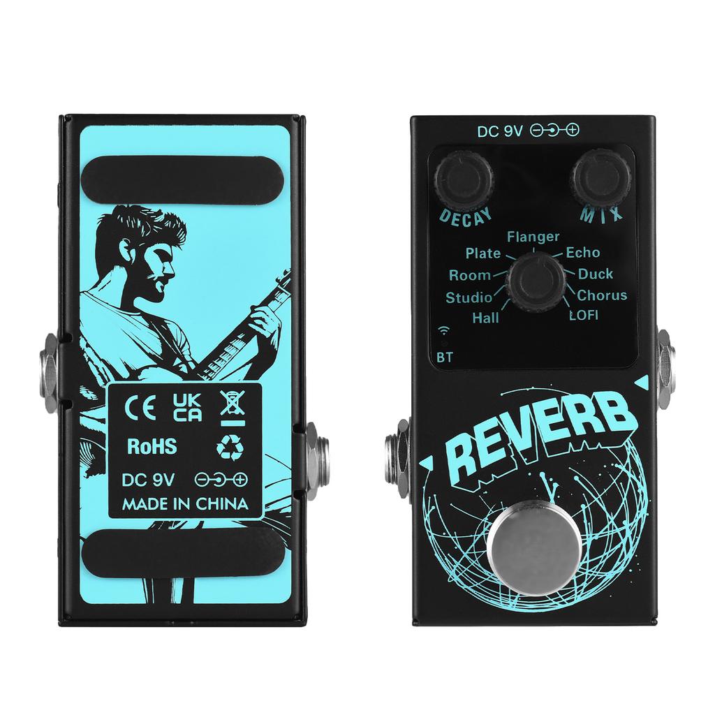 Guitar Effects Pedal Digital Reverb Guitar 9 Different Reverb Guitar Effect Pedal Wireless Accompaniment DECAY MIX