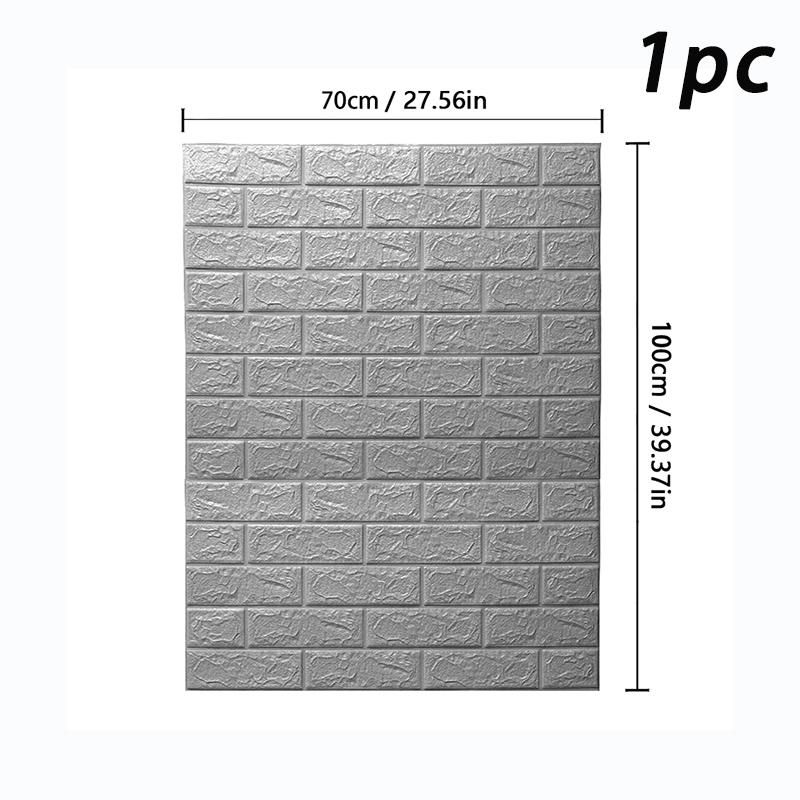 70X100cm Neutral Solid Color 3D Wall Sticker Self Adhesive Removable Wall Covering for Home Interior Decor