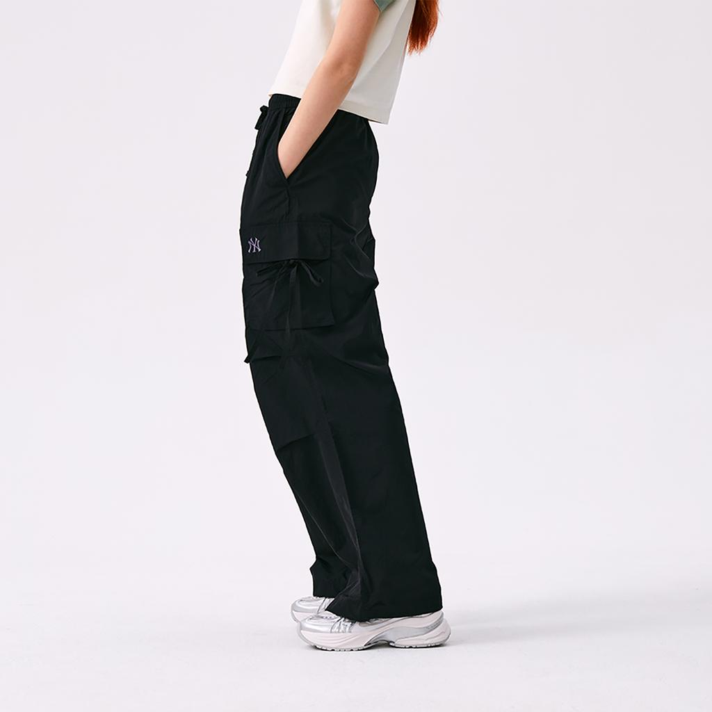 New MLB New York Yankees Basic Collection SS25 Cargo Pants Women's Black 3FWPB0653-50BKS