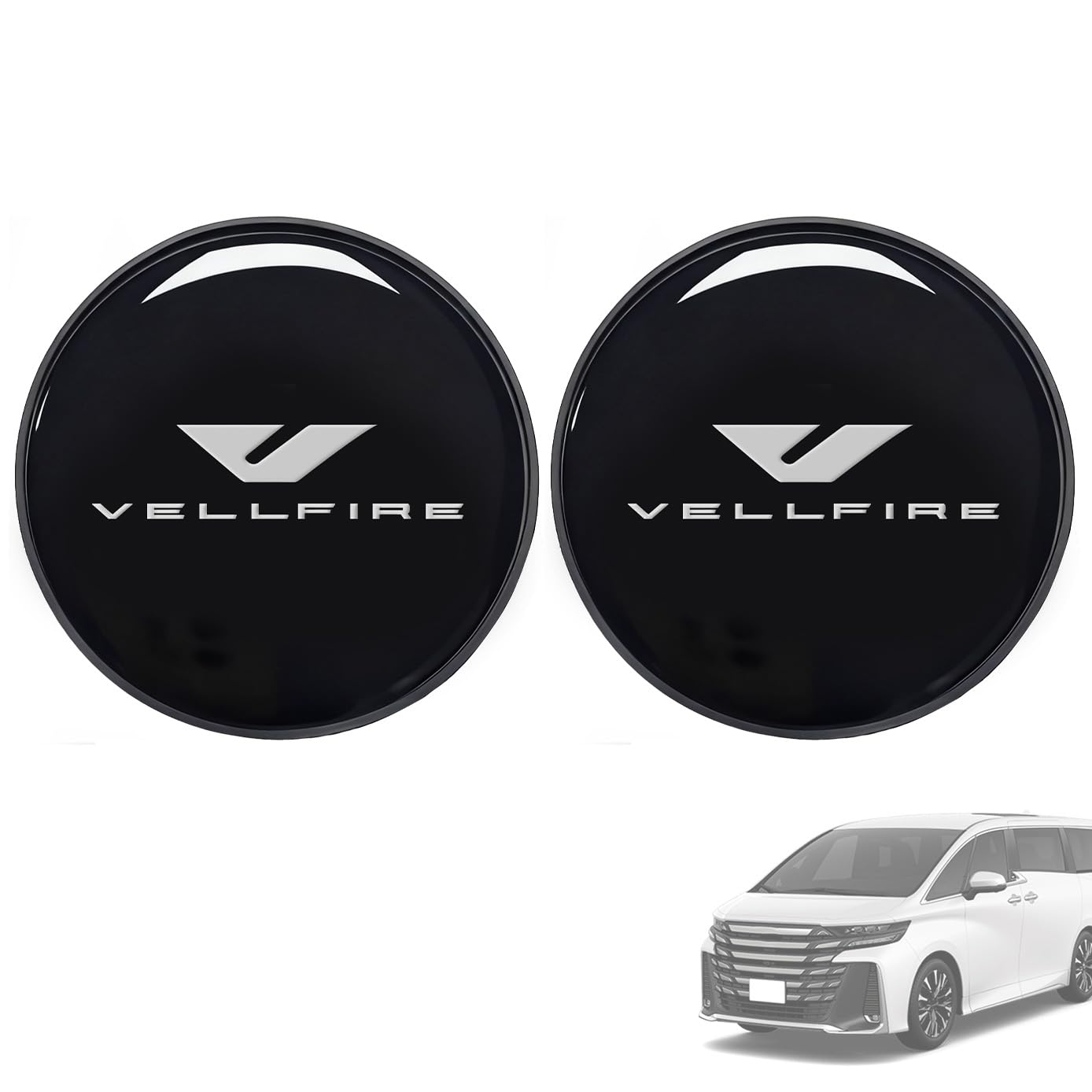 HUDIY Vellfire 40 Series Exclusive Car Silicone Coaster Resin Coating Vellfire 40 series чёрный