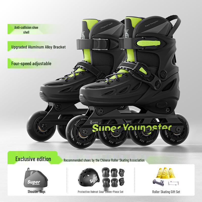 Flashing Roller Skates for Beginners: Adults & Kids, Boys & Girls, Professional Quality