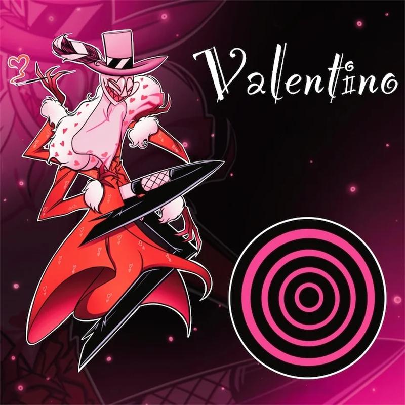 Hazbin Hotel Angel Dust Vaggie Husk Vox Adam Valentino Alastor Custom Acrylic Stand Desktop Ornament Festival Gift