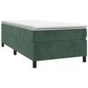 3144654 vidaXL Divan Bed with Mattress Dark Green 90x190 Cm