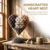 Hand-Made Fiber Bird Nest Heart Bird Nest Outdoor Courtyard Art Gardening Supply Material Scaffold Bee Nest Outdoor Garden Decor