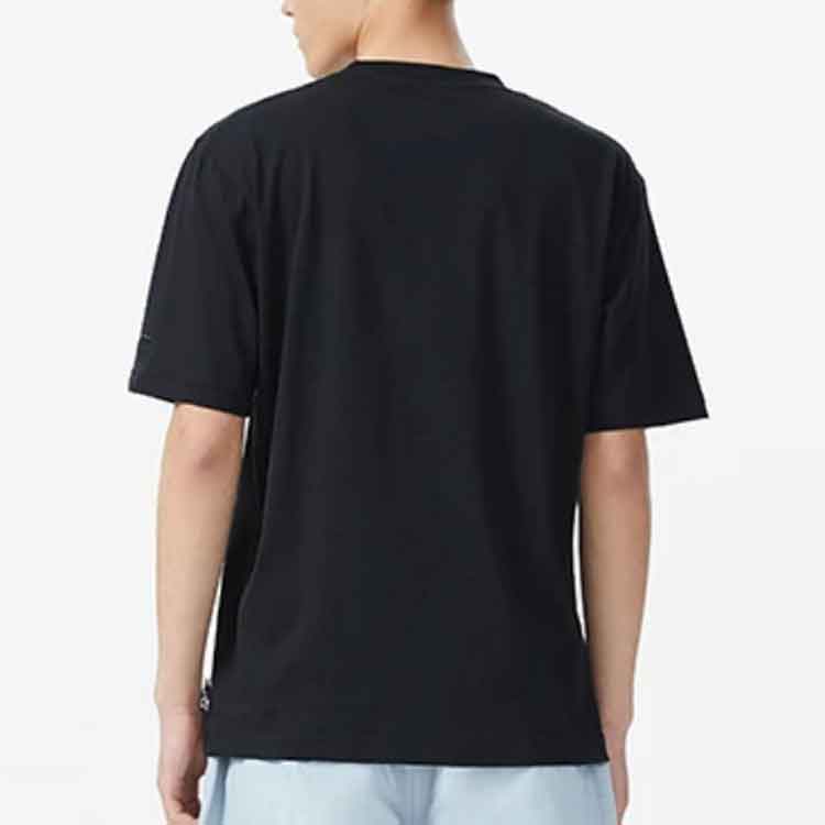 Li-Ning X Disney Pinocchio Series Hand-Painted Cartoon Print Casual Short-Sleeve T-Shirt Men Tops Black AHSS449-5