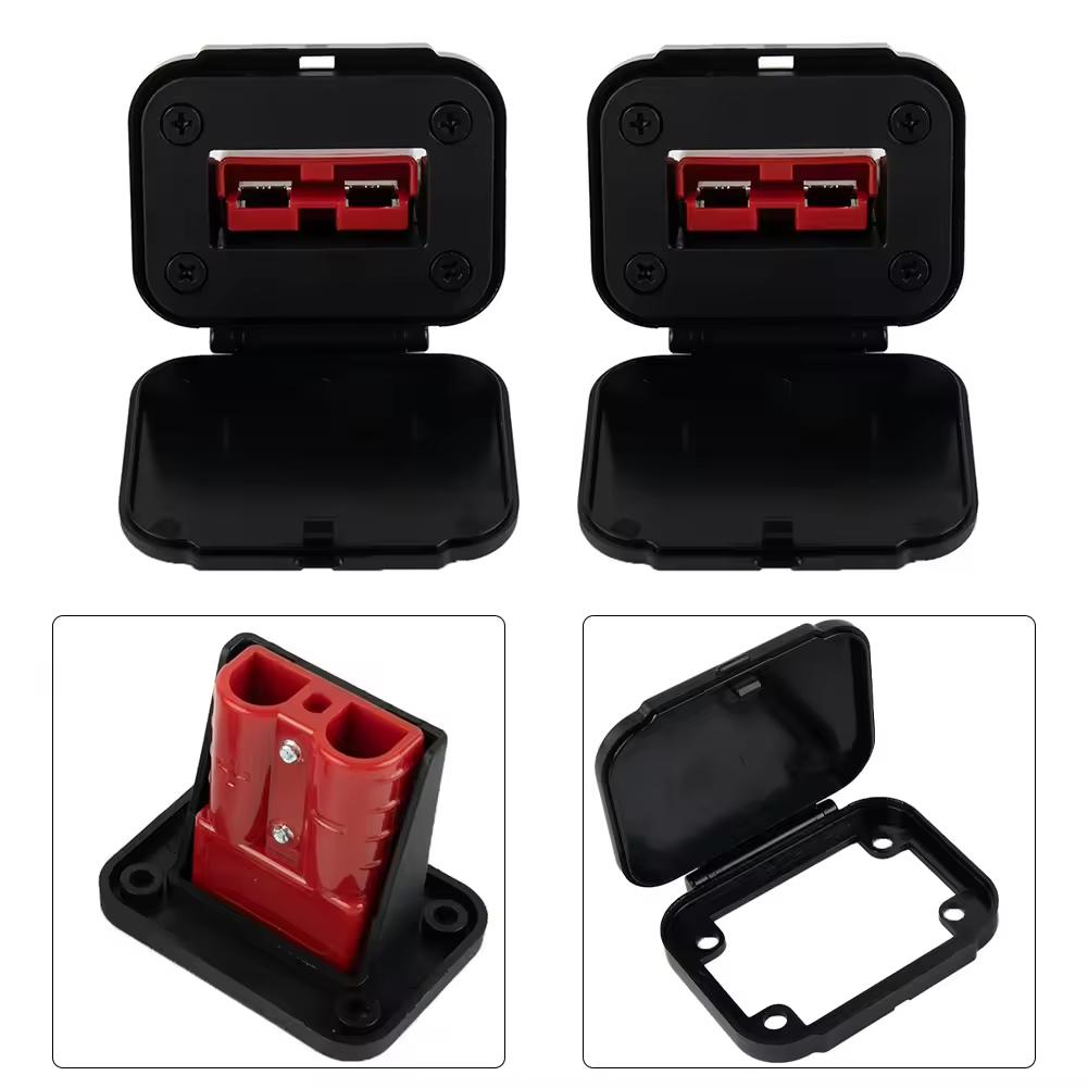2pcs 50A/120A/175A Cable Connectors Plug For Anderson Plug Connector Flush Mount Bracket Panel Cover For Caravan Camper