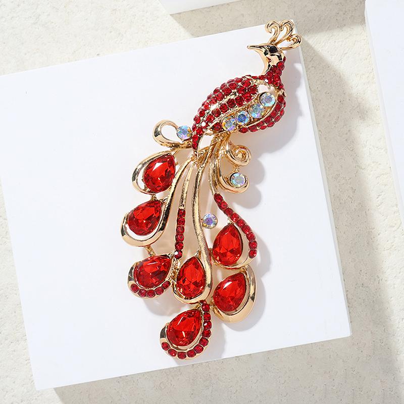 Mode Strass Pauw Broches Voor Dames Kleding Jas Sieraden Feest Accessoires Cadeaus