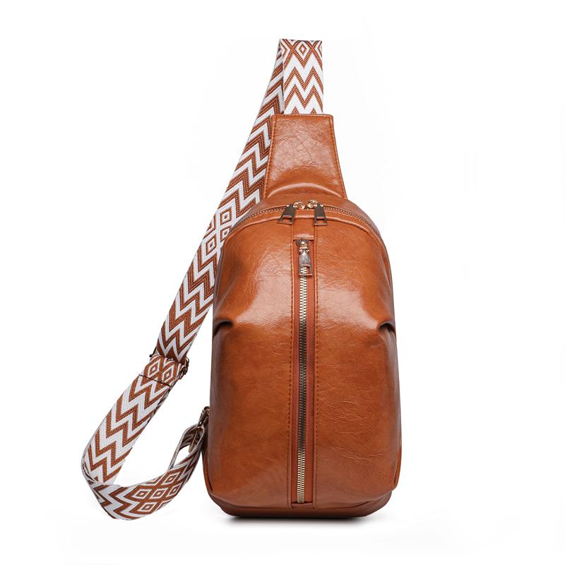 Vintage Chest Bag Women's Crossbody Bag Large Capacity Shoulder Bag