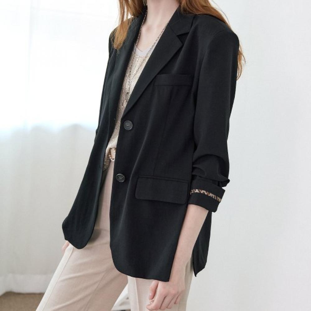 

Maxza Natural Washing Shoulder Pad Oversized Jacket Zb09qj607on blacks/FREE