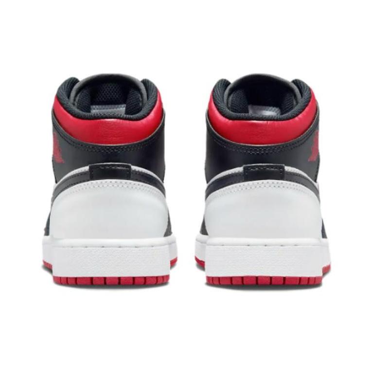 New Jordan 1 Mid Gym Red Black Toe GS DQ8423-106