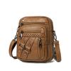 Women's Soft Leather Shoulder Bag Mother Bag Large Capacity Retro Mobile Phone Bag
