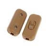 2Pcs Black Inline Cord Switch 250V 6A On/Off Lamp Control Appliance Switch Rocker For Table Lamp Desk Bed Led Lights