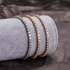 Luxury Alloy Fake Zircon Crystal Bracelet Fashion Women Wrist Jewelry Elegant Style