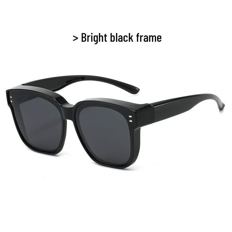 TR1055 Polarized UV Protection Over-Glasses for Myopia, Large Frame Sunglasses for Men & Women