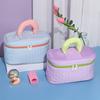 Travel Makeup Case Women Contrasting Color Cosmetic Bag Large Capacity Cosmetic