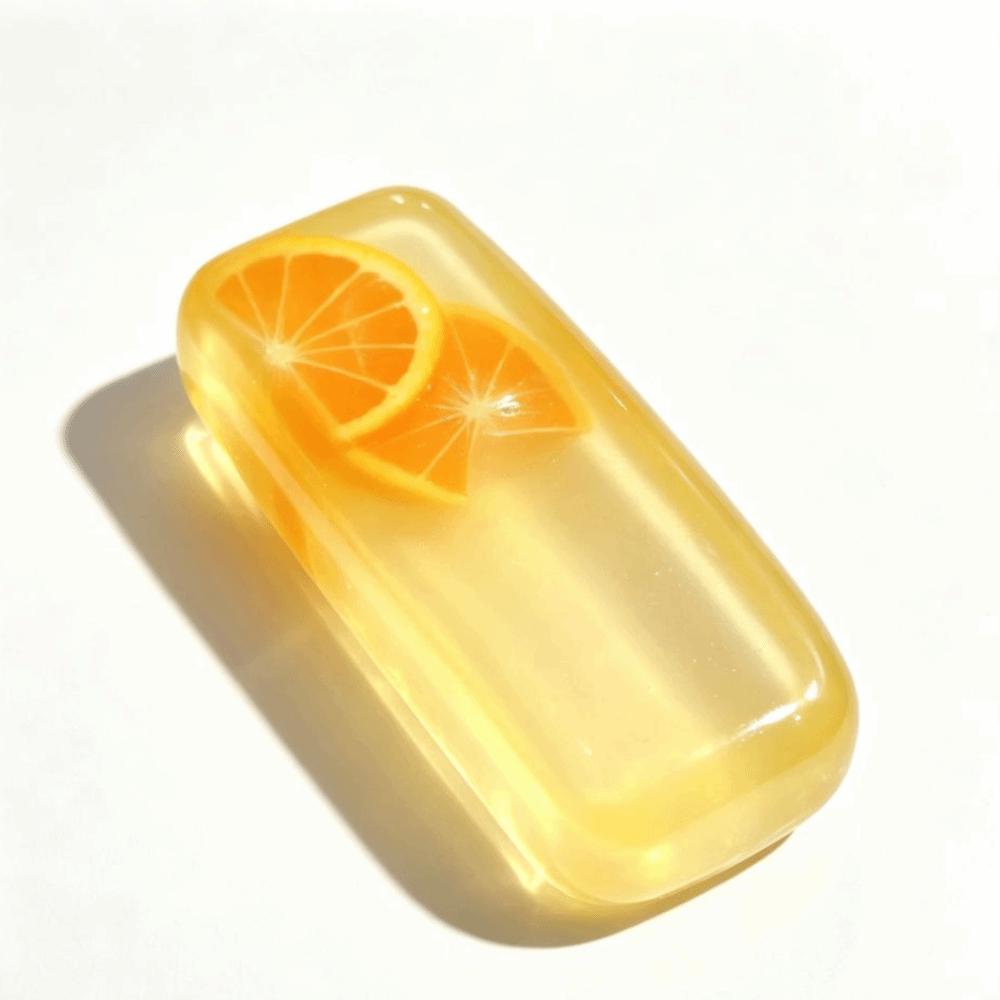 Transparent Reduce Pressure Toy Kawaii Fruit Ice Cube Squishy Toy Fruit Ice Cube Toy Desk Decor