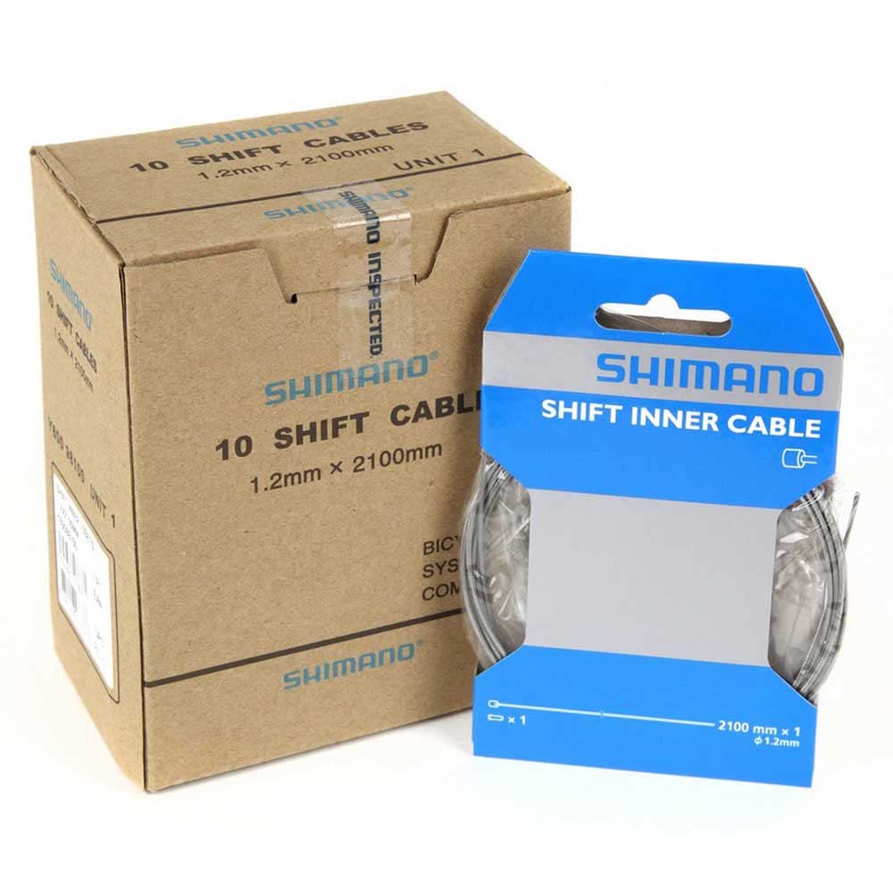 

SHIMANO Shift Inner Cable Steel 10 Pack Set x 2100mm Y60098100 ROAD/MTB 1.2mm