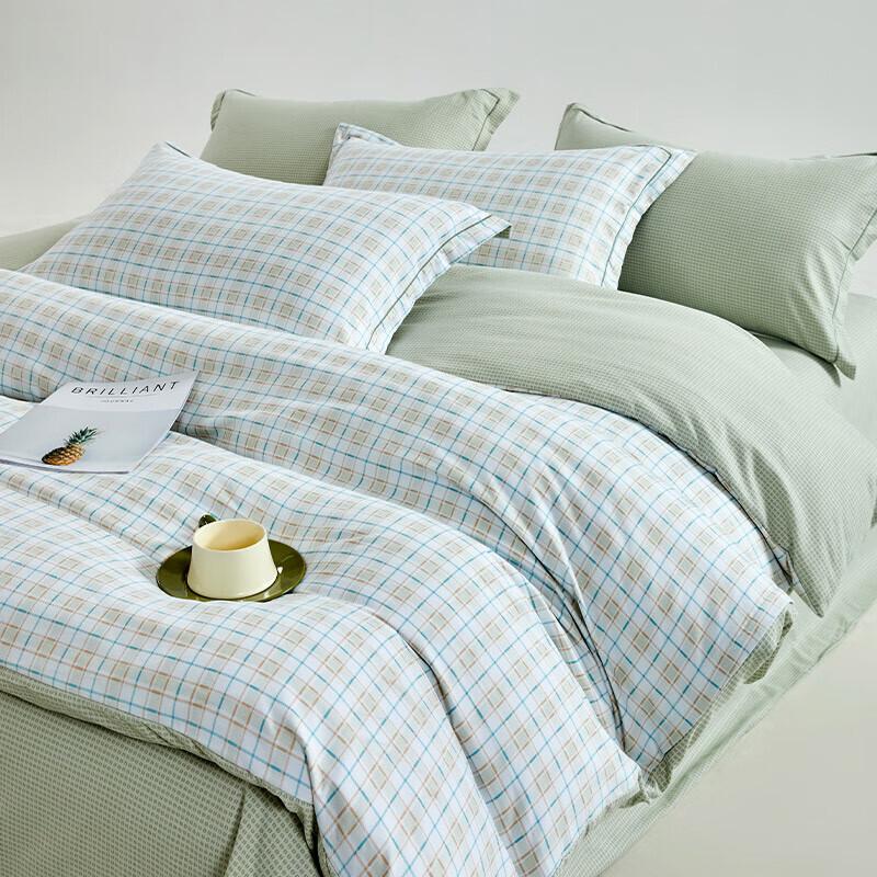 Muji Class A Yarn-Dyed Double Gauze Four-Piece Bedding Set