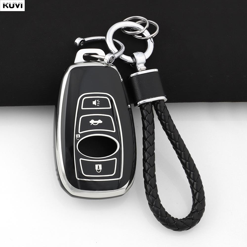 New Tpu Car Remote Key Case Cover Shell Fob For Subaru Brz Xv Forester Legacy Outback Key Chain Auto Accessories Protected