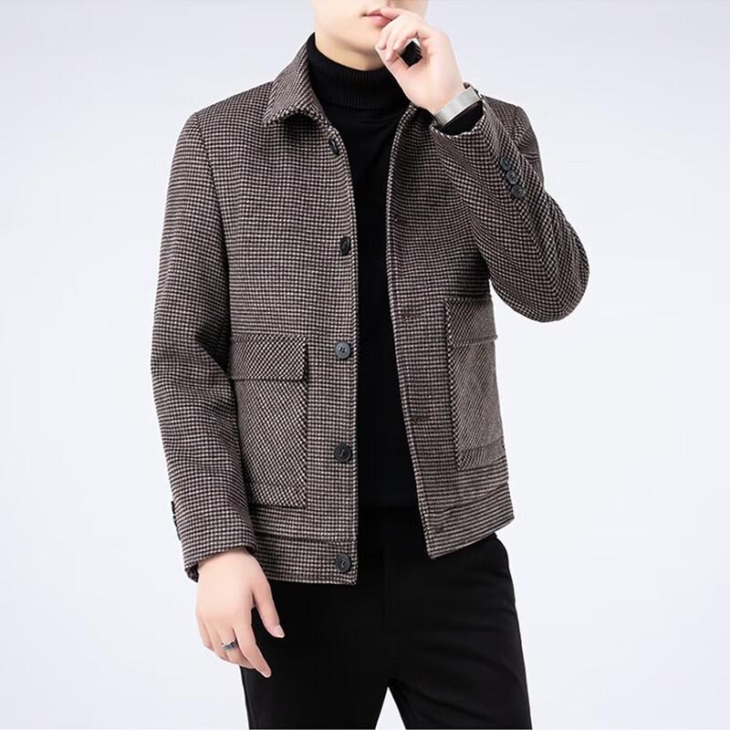 

Firstview Men s Plaid Wool Overcoat FV24D1131 3XL