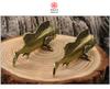 Vintage Brass Ocean Fish Watching Fishes Sea Animals Model Fishbowl Decoration Action Figures Education Miniature
