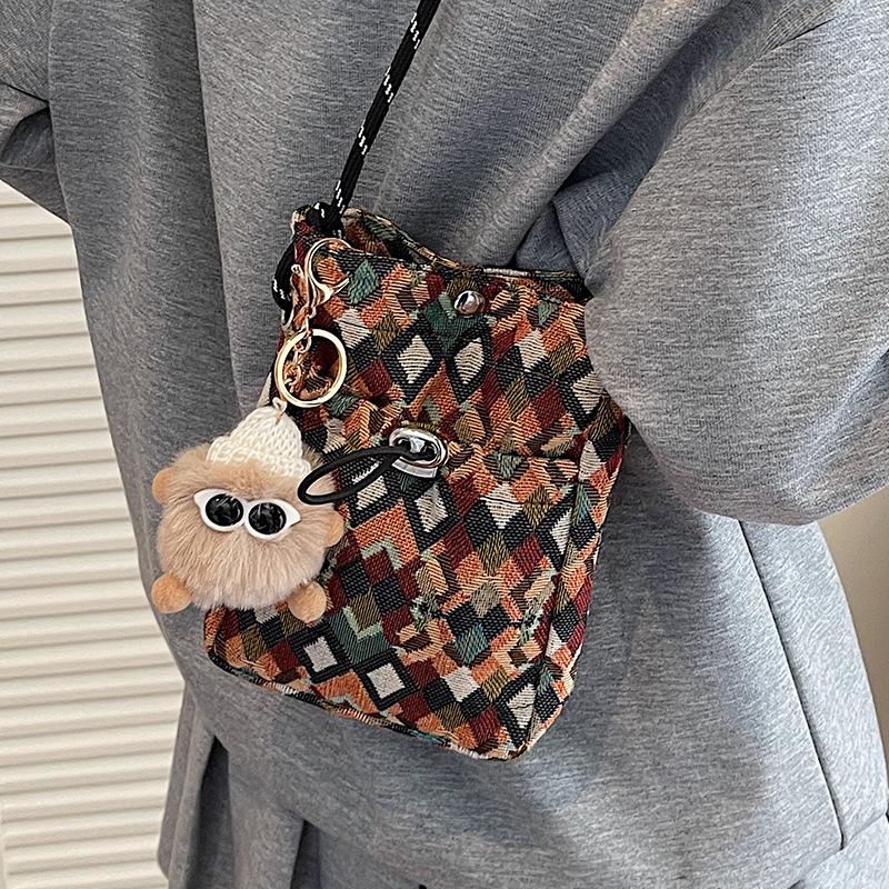 

Экспорт цветочная клетчатая нишевая сумка для мобильного телефона женская легкая сумка для отдыха женская нагрудная сумка детская выходной рюкзак женская