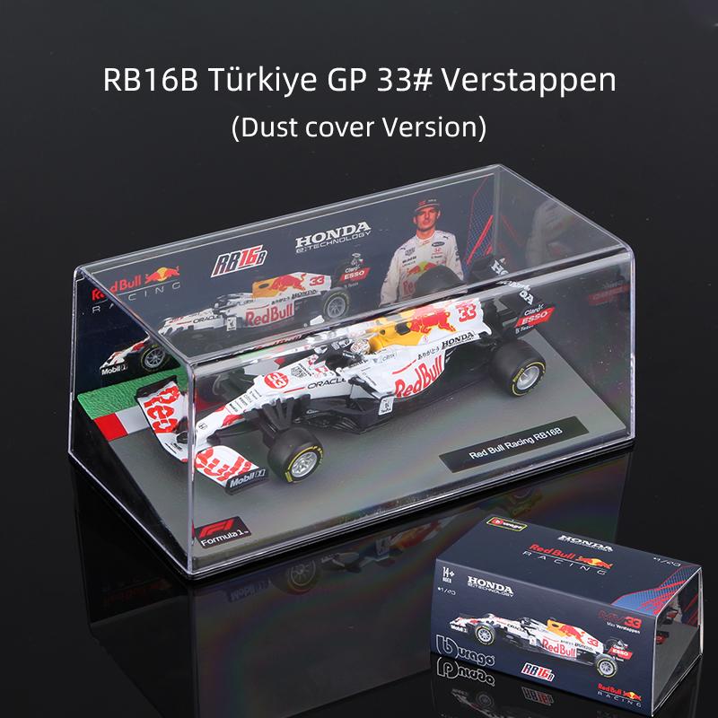 Bburago 1:43 Verstappen F1 Alloy Car Model Red Bull Racing RB16B RB19 RB20 RB21 Static Diecast Toy