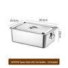 Yingtang Titanium Food Grade Square Storage Basin with Lid and Handles